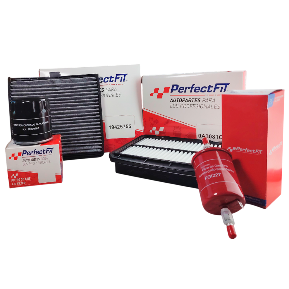 Kit de 4 filtros de carbón activado Aveo Classic 
 - Perfectfit Autopartes