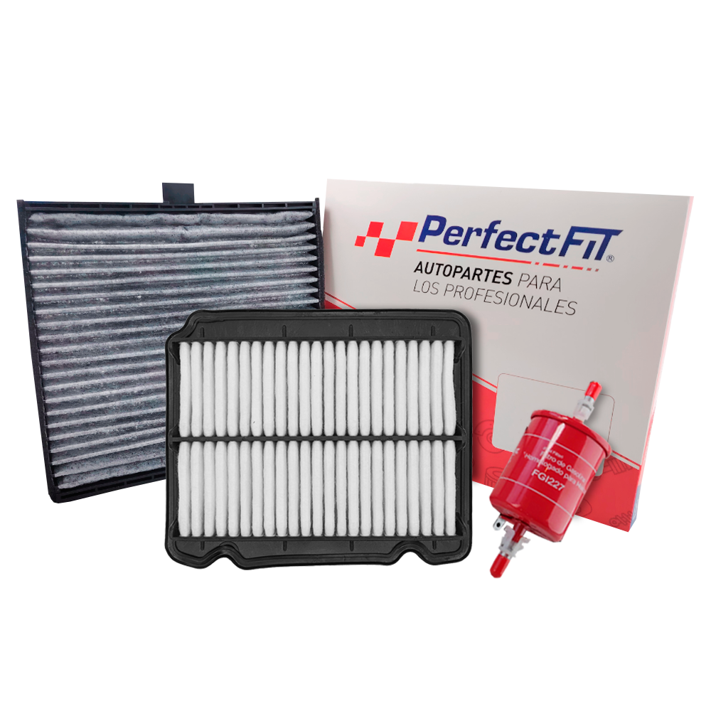 Kit de 3 filtros con carbón activado Aveo Classic 
 - Perfectfit Autopartes