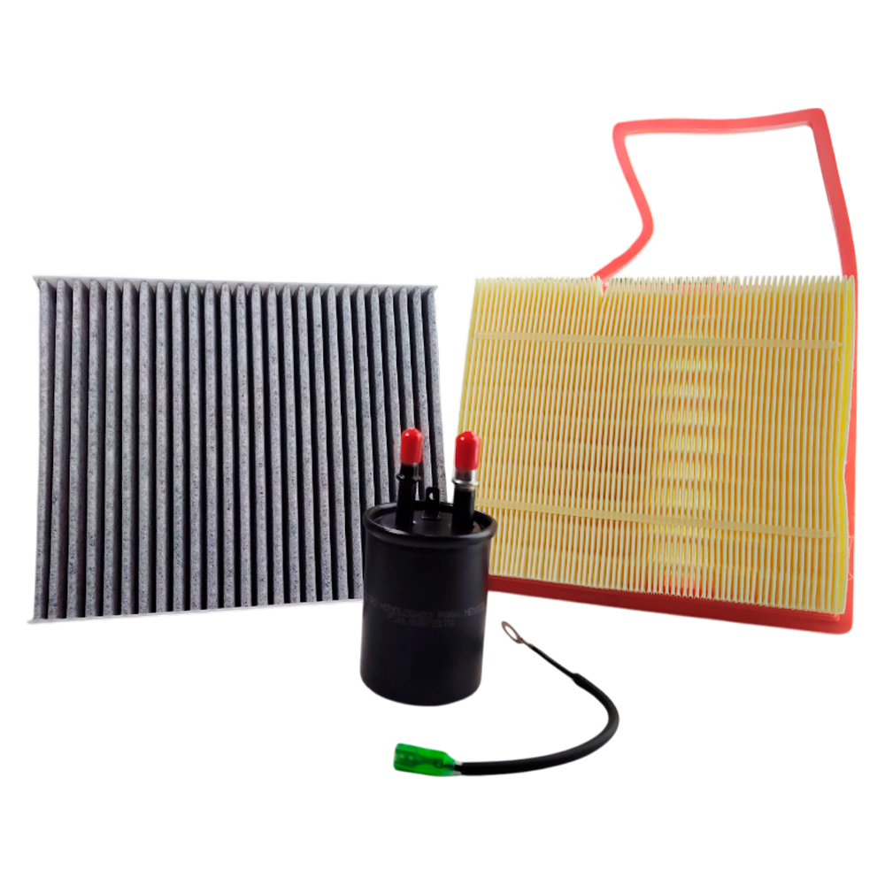 Kit de 3 filtros Aveo NG con carbón activado 
 - Perfectfit Autopartes