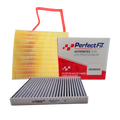 Kit de 2 filtros con carbón activado Aveo NG 
 - Perfectfit Autopartes
