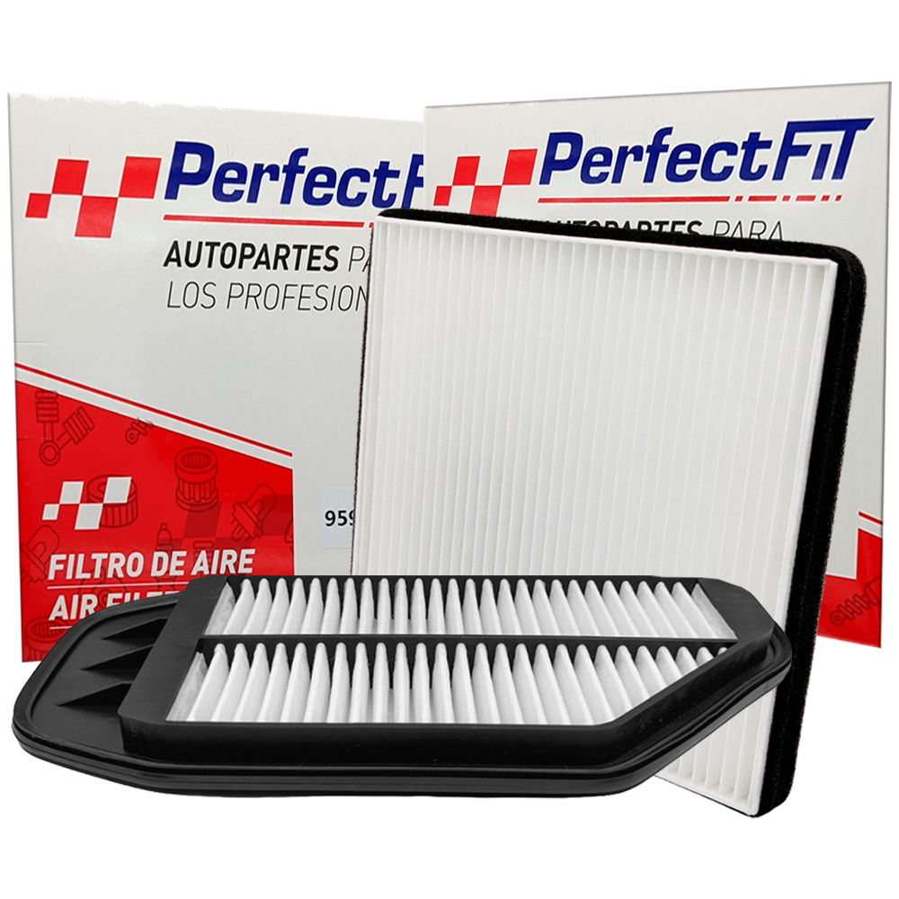 Kit de 2 filtros Spark, Spark Classic, Beat 
 - Perfectfit Autopartes