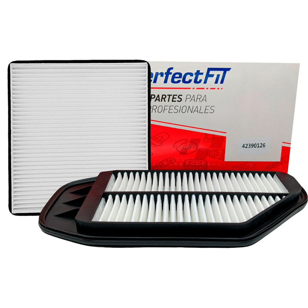 Kit de 2 filtros Spark, Spark Classic, Beat 
 - Perfectfit Autopartes