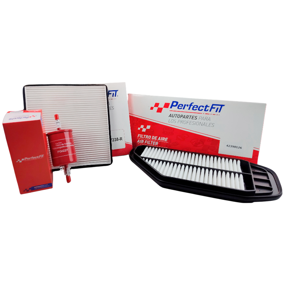 Kit de 3 filtros Chevrolet (Spark, Beat) 
 - Perfectfit Autopartes