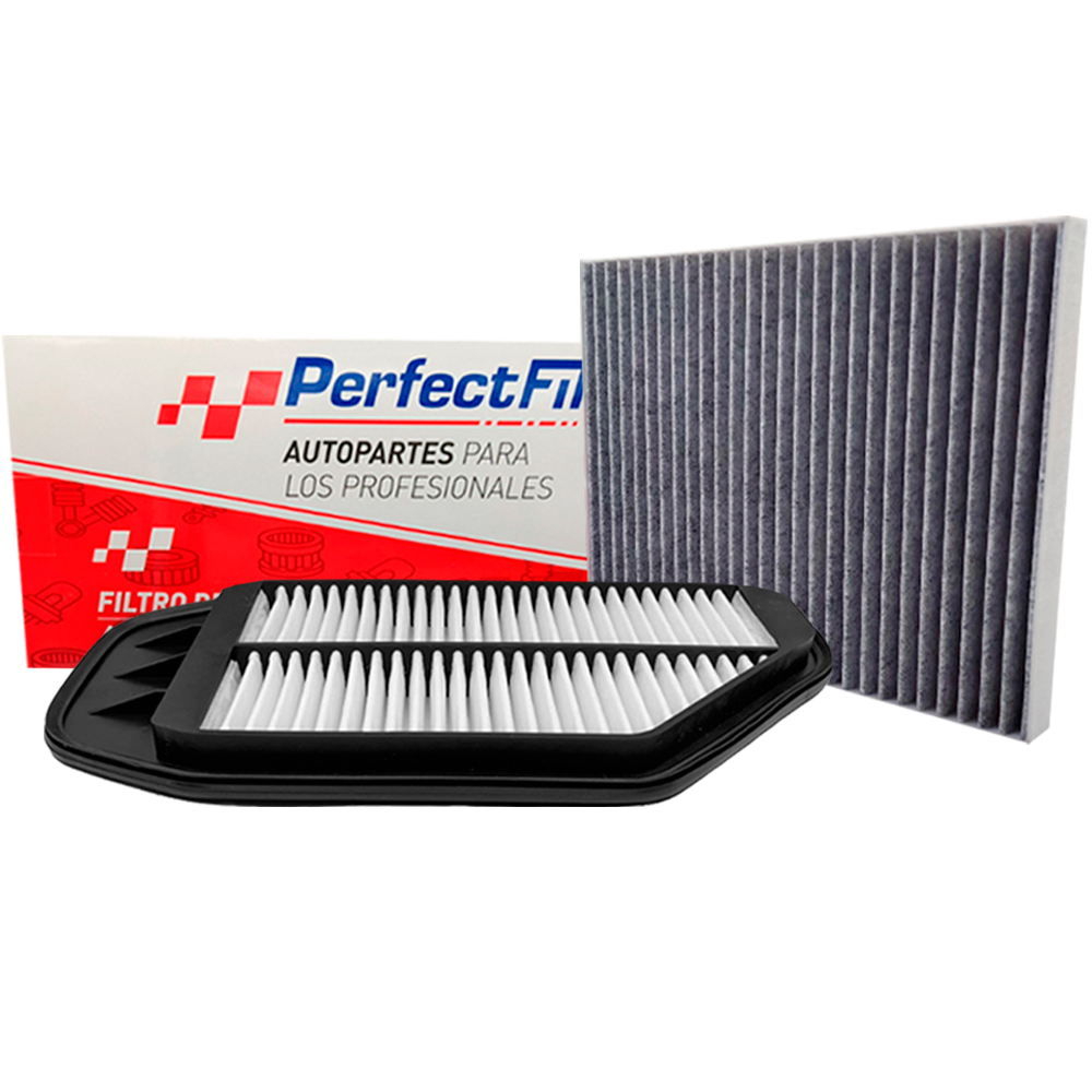 Kit de 2 filtros  con carbón activado Spark Classic 
 - Perfectfit Autopartes