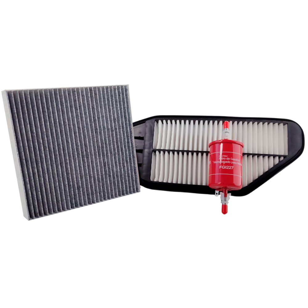 Kit de 3 filtros con carbón activado Spark Classic 
 - Perfectfit Autopartes
