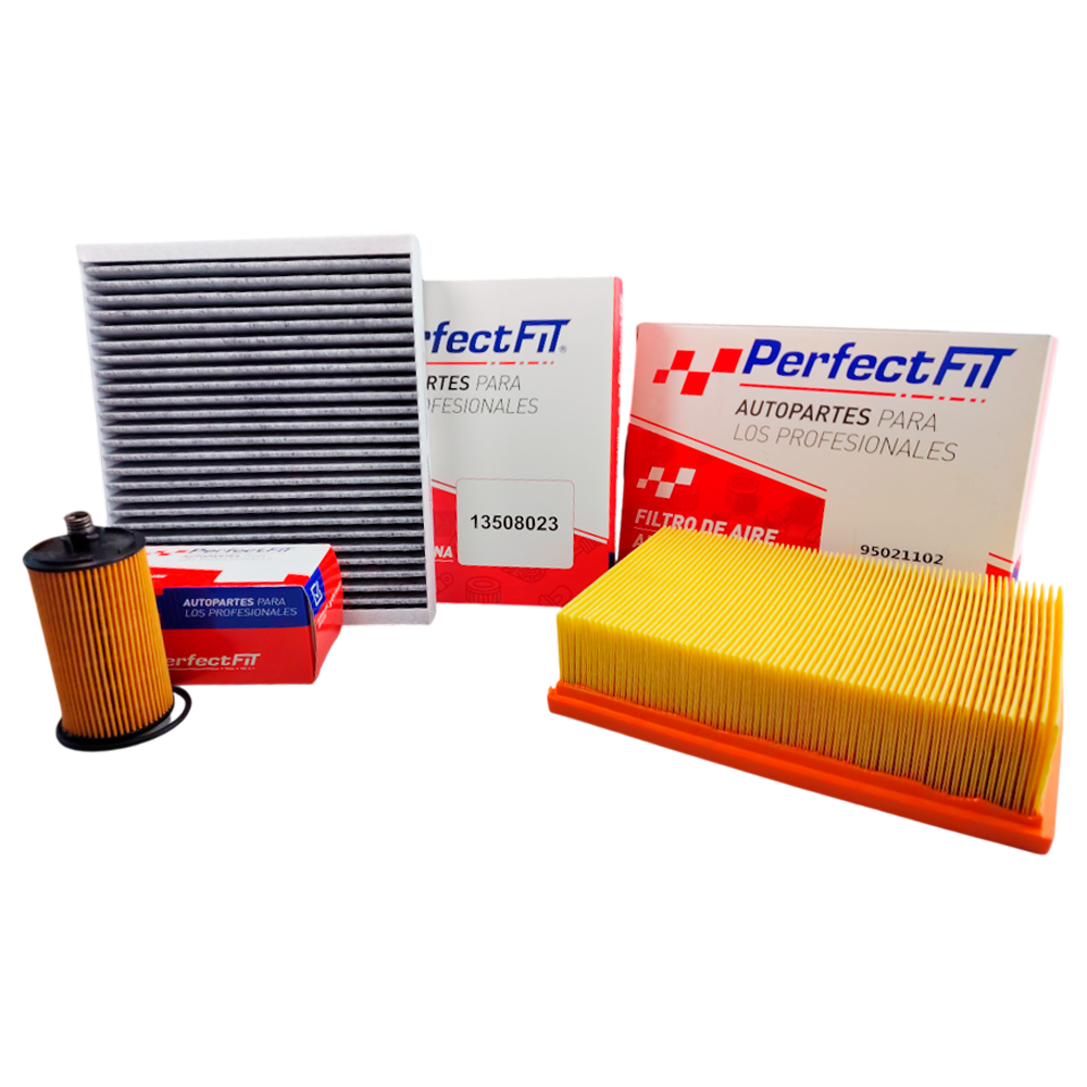 Kit de 3 filtros con carbón activado Trax, Encore 
 - Perfectfit Autopartes
